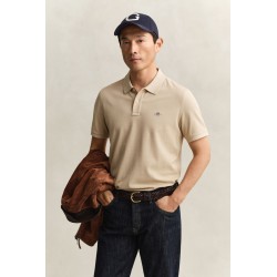 GANT REG SHIELD SS PIQUE POLO OAT BEIGE 2210-200