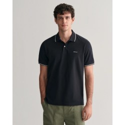 GANT TIPPING SS PIQUE POLO BLACK 2062034-005