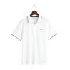 GANT TIPPING SS PIQUE POLO WHITE 2062034-110
