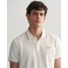 GANT TIPPING SS PIQUE POLO WHITE 2062034-110