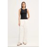 CALVIN KLEIN JEANS TOP A-WVN LBL 2X2 CTTN  BLACK LV047C201G-UB1