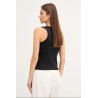 CALVIN KLEIN JEANS TOP A-WVN LBL 2X2 CTTN  BLACK LV047C201G-UB1