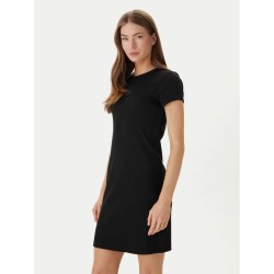 CALVIN KLEIN SS MONOLOGO BABY RIB MINI DRESS BLACK LV047F241G-UB1
