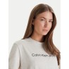 CALVIN KLEIN A- INST LOGO CLASSIC TEE SS VANILLA HEATHER LV047C912G-P4P