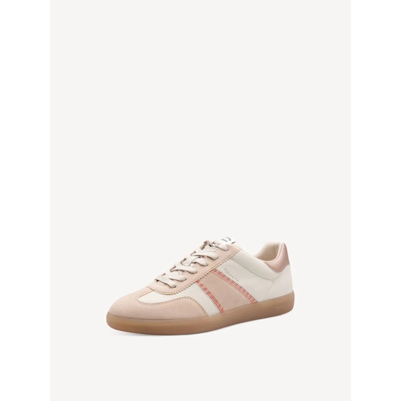TAMARIS LEATHER SNEAKERS ROSE COMB 1-23624-43 596