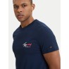 TOMMY HILFIGER TJM SLIM SIGN CHEST SS TEE EXT DARK NIGHT NAVY DM0DM22538-C1G