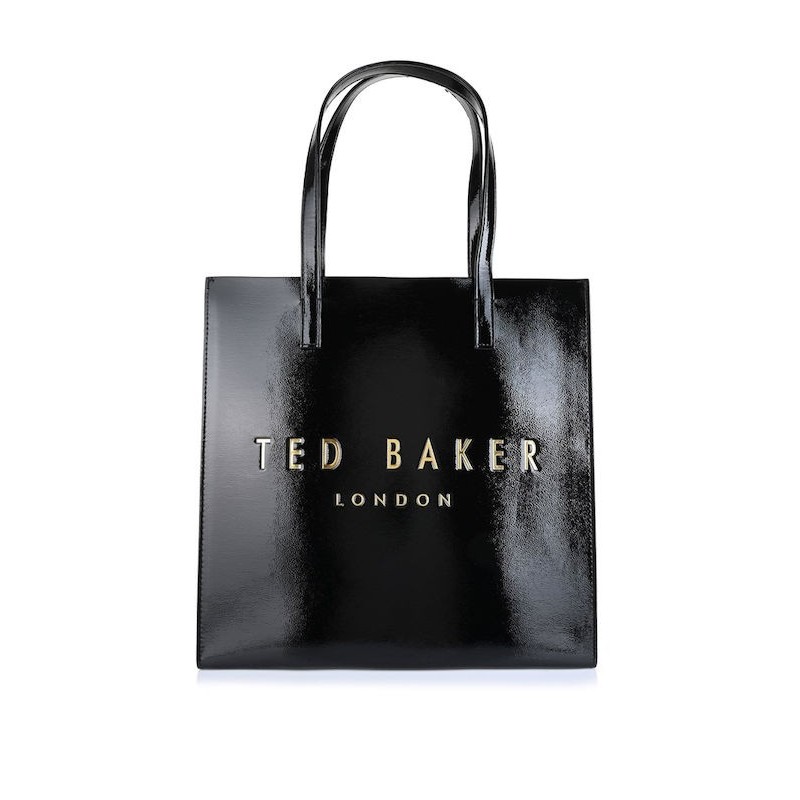 TED BAKER CRINKON CRINKLE LARGE ICON BAG BLACK 283875