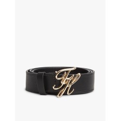 TOMMY HILFIGER BELT LEATHER SCRIPT 3.0 BLACK AW0AW18568-BDS