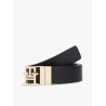 TOMMY HILFIGER  BELT LEATHER LOGO 3.0 REV MONO BLACK/WHITE AW0AW18019-BDS
