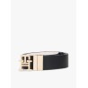 TOMMY HILFIGER  BELT LEATHER LOGO 3.0 REV MONO BLACK/WHITE AW0AW18019-BDS