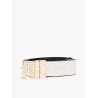 TOMMY HILFIGER  BELT LEATHER LOGO 3.0 REV MONO BLACK/WHITE AW0AW18019-BDS