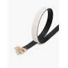 TOMMY HILFIGER  BELT LEATHER LOGO 3.0 REV MONO BLACK/WHITE AW0AW18019-BDS