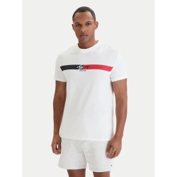 TOMMY HILFIGER TJM REG SIGNATURE STRIPE T EXT ECRU DM0DM22539-YBL