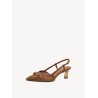 TAMARIS SLING PUMPS COGNAC 1-29634-44-305