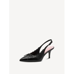 TAMARIS LEATHER SLINGBACK BLACK 1-29602-46-001