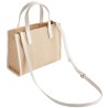 TED BAKER PAOLINA FAUX RAFFIA SMALL ICON IVORY BAG 284037