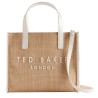 TED BAKER PAOLINA FAUX RAFFIA SMALL ICON IVORY BAG 284037