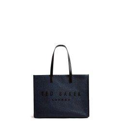 TED BAKER PALLMER FAUX RAFFIA LARGE ICON BLUE BAG 284036
