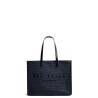 TED BAKER PALLMER FAUX RAFFIA LARGE ICON BLUE BAG 284036