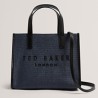 TED BAKER PAOLINA FAUX RAFFIA SMALL ICON BLUE BAG 284037