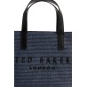 TED BAKER PAOLINA FAUX RAFFIA SMALL ICON BLUE BAG 284037