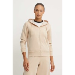 GUESS OLYMPE FULL ZIP HOODIE SWEATSH BEIGE V4YQ06KCAY2-G1L9