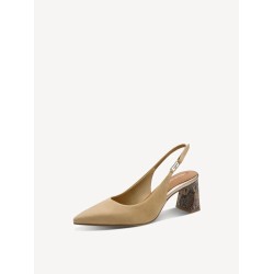 TAMARIS SLING PUMPS TAN COMB 1-29624-46-445