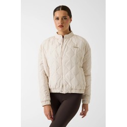 GUESS CECILIA PUFFER QUILTED JACKET ECRU V6RL03WL132-G1FV