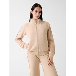 GUESS MARLENE FULL ZIP SWEATSHIRT BEIGE V6RQ09KCYF2-G1L9