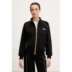 GUESS GEORGIA HIGH NECK PULL-ZIP SWEATSHIRT BLACK V6RQ00KD852-JBLK