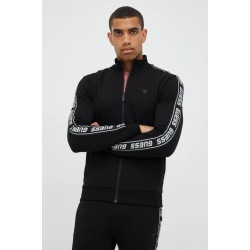 GUESS NEW ARLO FULL ZIP SWEATSHIRT BLACK Z2YQ12K6ZS1-JBLK
