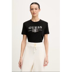 GUESS STEFFI CN SS T-SHIRT BLACK V6RI13KD772-JBLK