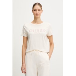 GUESS GIUDITTA CN SS T-SHIRT ECRU V6RI11J1314-G012