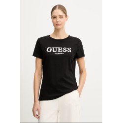 GUESS GIUDITTA CN SS T-SHIRT BLACK V6RI11J1314-JBLK
