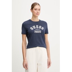 GUESS ANITA CN SS T-SHIRT NAVY BLUE V6RI15J1314-G7F3