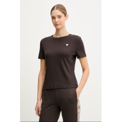 GUESS SONIA CN SS T-SHIRT BROWN V6RI17KD741-A10K
