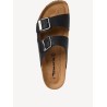 TAMARIS LEATHER SANDAL PULL-UP BLACK 1-17400-44-010