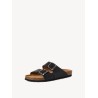 TAMARIS LEATHER SANDAL PULL-UP BLACK 1-17400-44-010