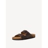 TAMARIS LEATHER SANDAL PULL-UP BROWN 1-17400-44-309