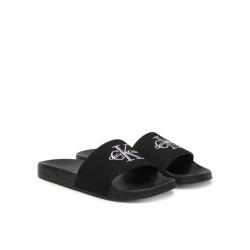 CALVIN KLEIN ESS SLIDE CV BLACK/SOFT LEVANDER HW0HW02958-06U