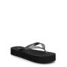 CALVIN KLEIN FLATFORM FLIP FLOP MET TPU TRIPLE BLACK HW0HW03120-0GJ