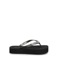CALVIN KLEIN FLATFORM FLIP FLOP MET TPU TRIPLE BLACK HW0HW03120-0GJ