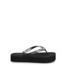 CALVIN KLEIN FLATFORM FLIP FLOP MET TPU TRIPLE BLACK HW0HW03120-0GJ