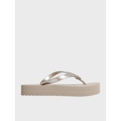 CALVIN KLEIN FLATFORM FLIP FLOP MET TPU DESERT TAUPE HW0HW03120-PBO