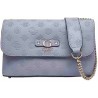 GUESS DITA CROSSBODY BAG GREY BLUE LOGO HWPD7602210-GREY BLUE