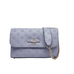 GUESS DITA CROSSBODY BAG GREY BLUE LOGO HWPD7602210-GREY BLUE
