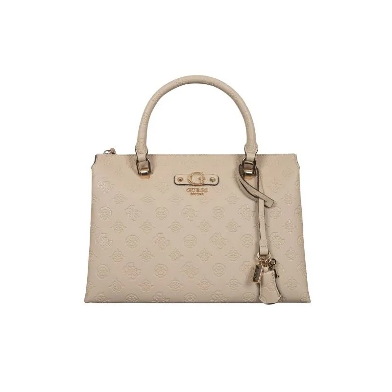 GUESS DITA SHOULDER BAG LIGHT TAUPE LOGO HWPD7602060-LIGHT-TAUPE