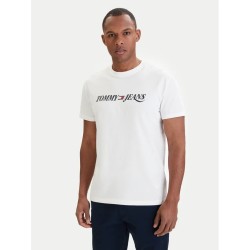 TOMMY HILFIGER TJM REG VINTAGE LA SS TEE ECRU DM0DM22548-YBL