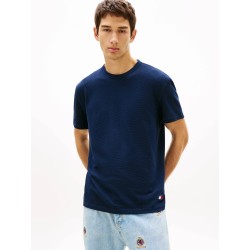TOMMY HILFIGER TJM REG WAFFLE SS TEE DARK NIGHT NAVY DM0DM22529-C1G