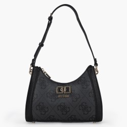 GUESS KARNILLA LOGO SHOULDER BAG COAL LOGO HWOS9901180-CLO
